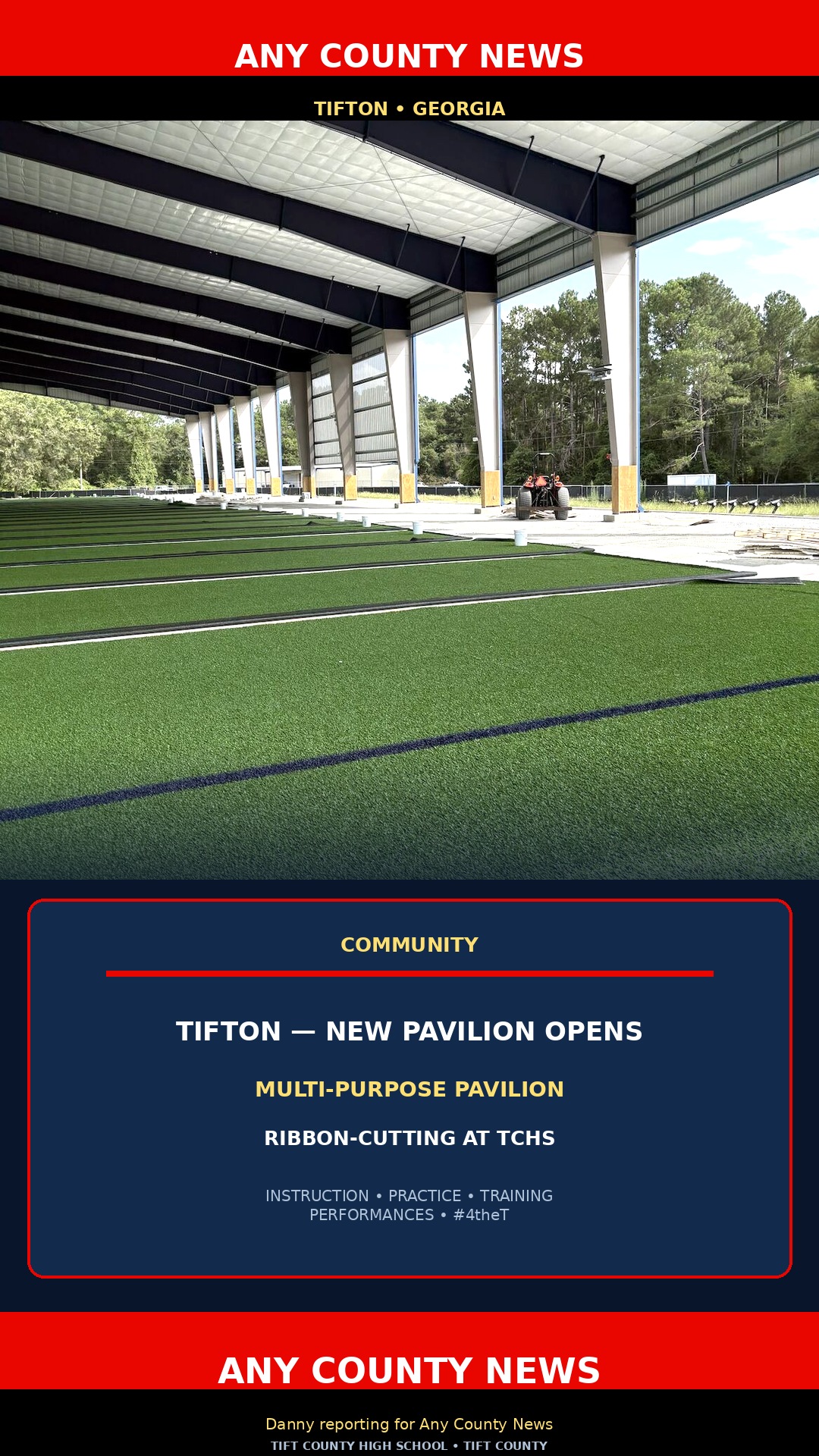 ACN graphic: Tifton — New Pavilion Opens at TCHS
