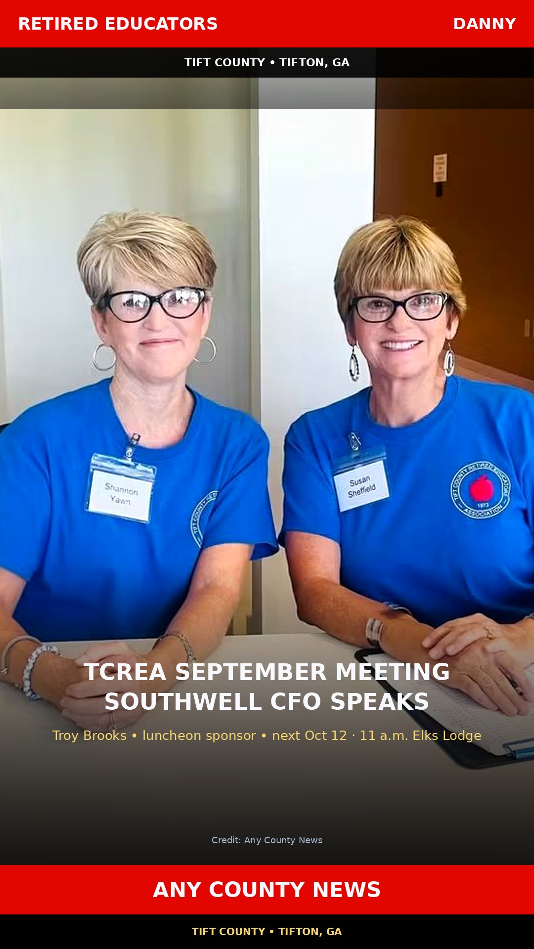 TCREA September meeting — Southwell CFO Troy Brooks speaks